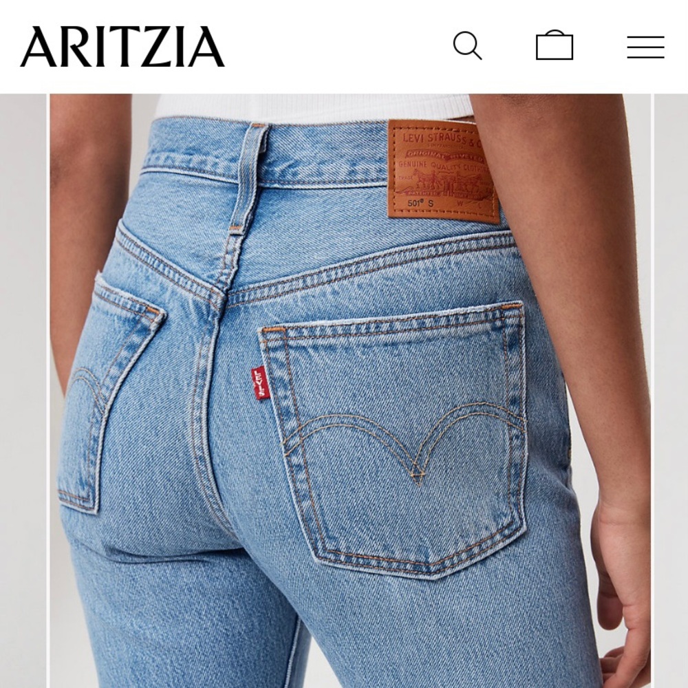 Levi’s Premium 501 skinny from Aritzia EUC